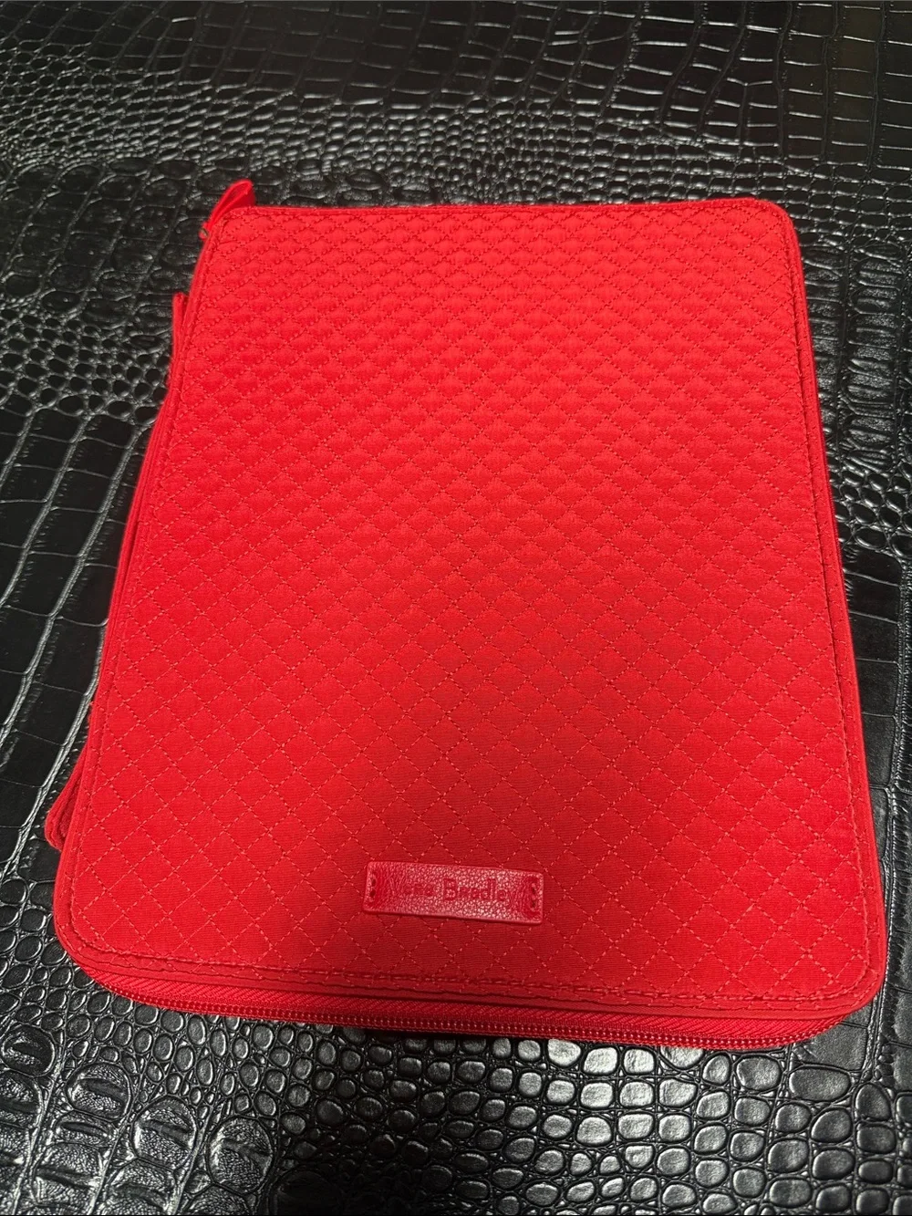 Vera Bradley Red Quilted Iconic Tablet Tamer Organizer